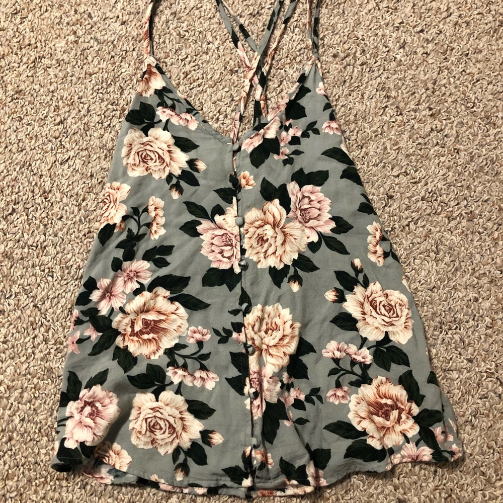 Flowery tank top